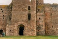 Tantallon Castle, 14th-century castle near North Berwick, Scotland - august 2023