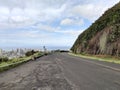 Tantalus Lookout on Round Top drive overlooking Honolulu Royalty Free Stock Photo