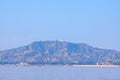 Ayeyarwady River and Tantkyitaung Pagoda, Tantkyi Hill, Myanmar Royalty Free Stock Photo