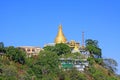 Tantkyitaung Pagoda, Tantkyi Hill, Myanmar Royalty Free Stock Photo