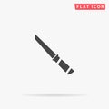 Tanto, Japanese Short Sword flat vector icon Royalty Free Stock Photo