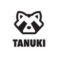 Tanuki The Racoon Logo Concept