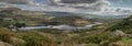 Tanygrisiau reservoir panorama at Blaenau Ffestiniog Royalty Free Stock Photo