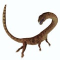 Tanystropheus Dinosaur Side Profile Royalty Free Stock Photo