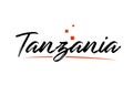 Tanzania country typography word text for logo icon design