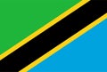 Tanzania flag vector. Illustration of Tanzania flag