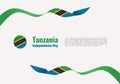 Tanzania Independence day background banner or poster for national celebration