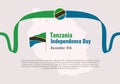 Tanzania Independence day background banner or poster for national celebration