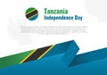 Tanzania Independence day background banner or poster for national celebration