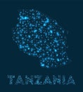 Tanzania network map.