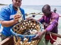 Tanzanian fishermen on Mbudya island