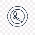 Tanzanian Shilling vector icon isolated on transparent background, linear Tanzanian Shilling transparency concept can be used web