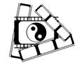 Tao in cinema film, religion, symbol, black and white, isolated.