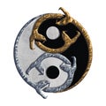 Tao Yin Yang symbol made of snakes