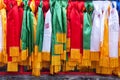 Taoist Prayer Ribbons in Lake Tai Wuxi China