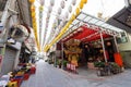 Taoist temple near Shennong Street with many lanterns