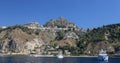 Taormin and Giardini Naxos Royalty Free Stock Photo