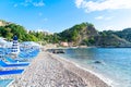 Taormina beach, Sicily Italy Royalty Free Stock Photo