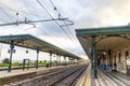 Taormina Giardini Naxos railway station, Sicily, Italy Royalty Free Stock Photo