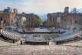 Taormina Greek Theatre, Sicily, Italy Royalty Free Stock Photo