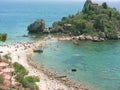 Taormina Isola Bella beach detail Royalty Free Stock Photo