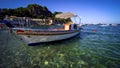 Typical Sicilian wooden boat. Royalty Free Stock Photo