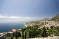 taormina Landscape view sicily Royalty Free Stock Photo