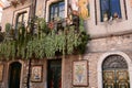 Traditional house in Taormina. Sicily. Italy Royalty Free Stock Photo