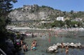 Taormina - Panorama dall`Isola Bella Royalty Free Stock Photo