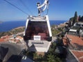 Taormina - Panorama dalla cabina della funivia Royalty Free Stock Photo