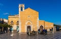 Saint Augustine Church serving as library Biblioteca Comunale in old town of Taormina in Sicily in Italy Royalty Free Stock Photo