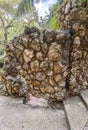 Taormina, Sicily, Italy. Secret stone door found on Isola Bella island