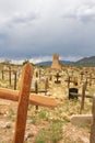 Taos Pueblo Cemetery Royalty Free Stock Photo