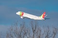 TAP Air Portugal Embraer E-190LR jet in Zurich in Switzerland Royalty Free Stock Photo
