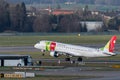 TAP Air Portugal Embraer E190LR jet in Zurich in Switzerland