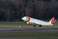 TAP Air Portugal Embraer E190LR jet in Zurich in Switzerland