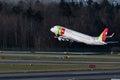 TAP Air Portugal Embraer E190LR jet in Zurich in Switzerland