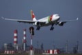 TAP Air Portugal plane flying to exotic destinations