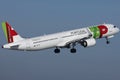 TAP Air Portugal plane flying to exotic destinations