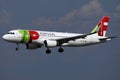 TAP Air Portugal plane flying to exotic destinations
