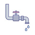 tap bath Vector Icon which can easily modify or edit