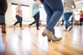 tap dance lesson focusing on feet and floor patterns