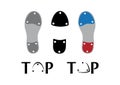 Tap dance shoes icon set vector Royalty Free Stock Photo