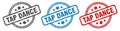 tap dance stamp. tap dance round isolated sign.