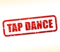 Tap dance text stamp Royalty Free Stock Photo