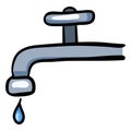 Tap Doodle Icon. Single Cartoon Illustration