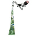 Tap dripping banknote Royalty Free Stock Photo