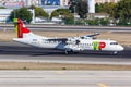 TAP Portugal Express ATR 72-600 airplane Lisbon airport in Portugal