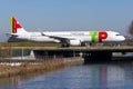 TAP Portugal taxiing, Amsterdam Schiphol Airport, Airbus