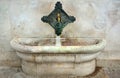 Tap and sink of Kaiser Wilhelm Fountain in Istanbul Royalty Free Stock Photo